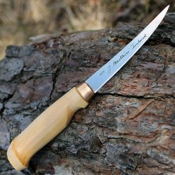 Marttiini 610010 Classic Fillet Knife, 4" Stainless Blade, Varnished Birch Handle