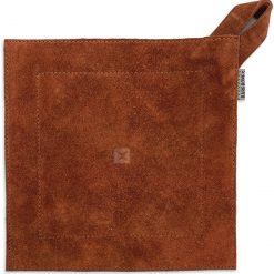 Barebones Living Hot Pad - Brown Suede Heat Resistant Pad