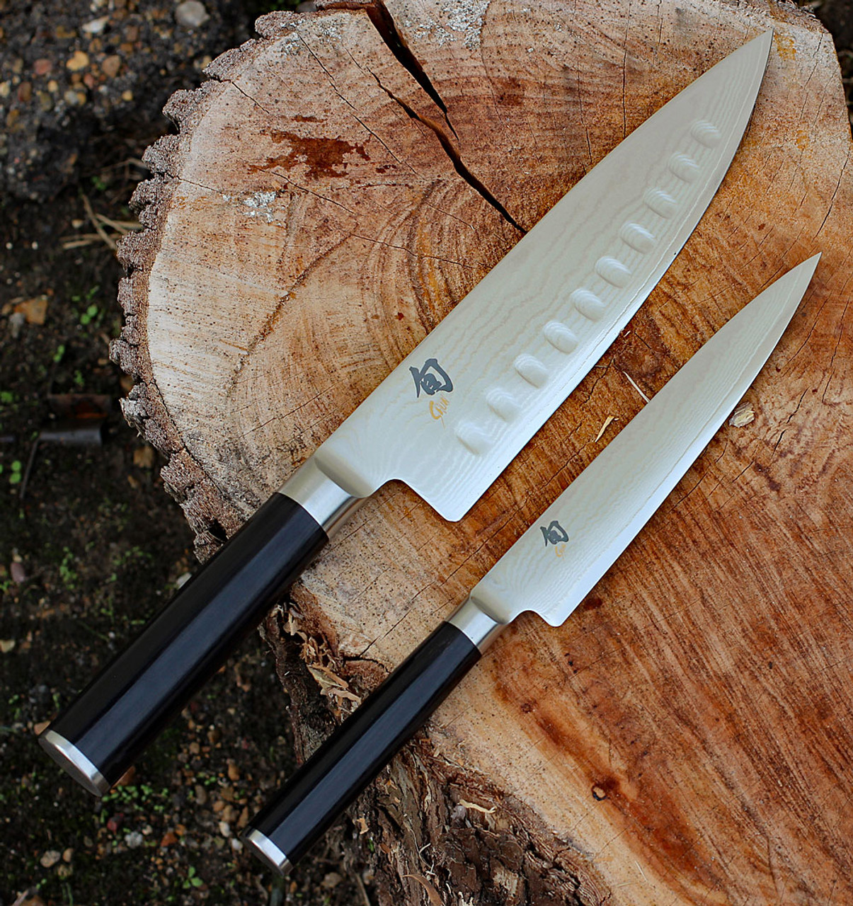 Shun Cutlery DMS0245 Classic 2-Piece Starter Set, 8" Chef Knife and 6" Utility Knife 2 Shun Cutlery DMS0245 Classic 2-Piece Starter Set, 8" Chef Knife and 6" Utility Knife - Image 2