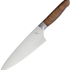 Ferrum Reserve 8" Chef Knife, High Carbon Steel, Reclaimed Walnut Wood Handle