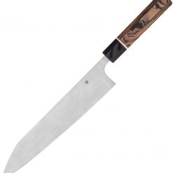 Spyderco Itamae Gyuto Chef's Knife K19GPBNBK, 10" SUS410 Satin Plain Blade, Burl G-10 Handle