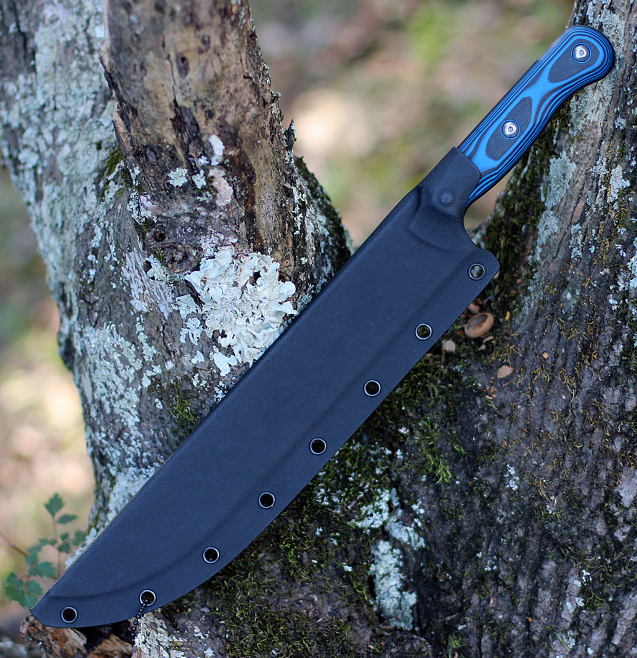 Tops Knives Dicer 10 Slicer DCR10-01, 10.0" CPM S35VN Tumble Blade, Blue/Black G10 Handle 3 Tops Knives Dicer 10 Slicer DCR10-01, 10.0" CPM S35VN Tumble Blade, Blue/Black G10 Handle - Image 3