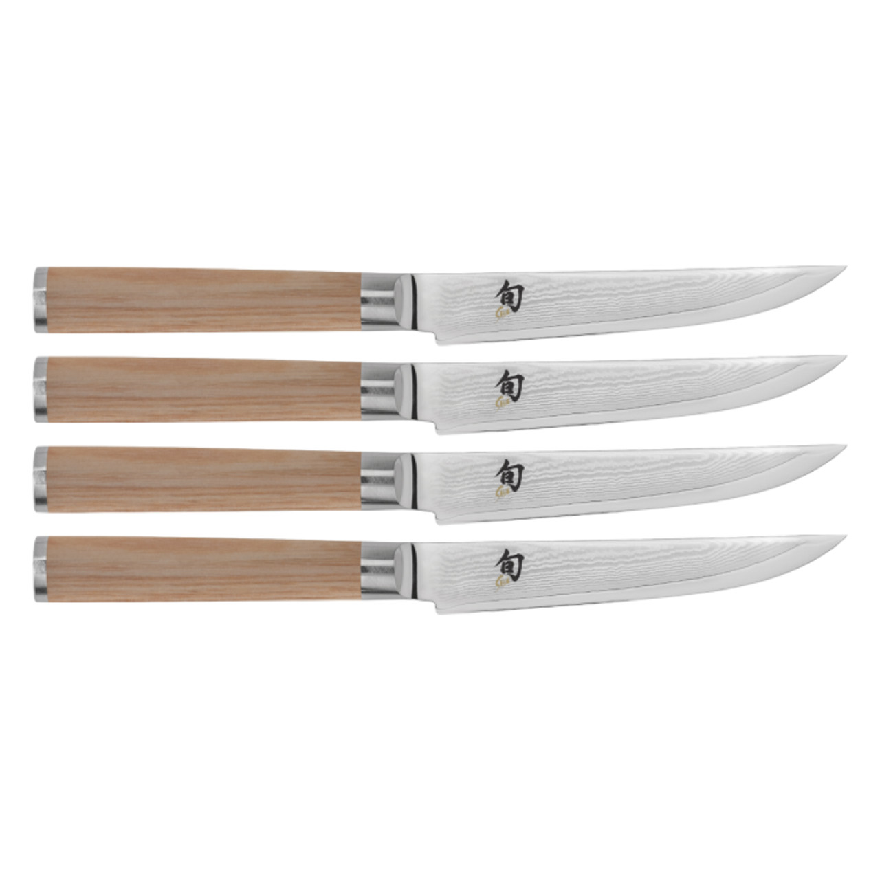 Shun Classic Blonde 4PC Steak Set - ( 4 3/4" SS VG-MAX) DMS400W 1 Shun Classic Blonde 4PC Steak Set - ( 4 3/4" SS VG-MAX) DMS400W