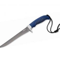 Buck 223BLS Silver Creek, 6.4" 420J2 Fillet Blade, Blue Rubber