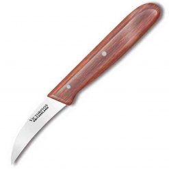 Forschner 2 1/2" Paring Tourne Knife Curved Bird's Beak, Light Wood Handle