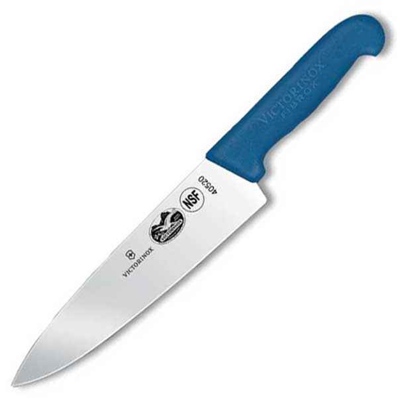 Forschner Chefs, 8" Blade, 2" at Blue Fibrox Handle 1 Forschner Chefs, 8" Blade, 2" at Blue Fibrox Handle
