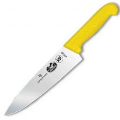 Forschner Chefs, 8" Blade, 2" at Yellow Fibrox Handle