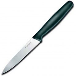 Forschner 4" Paring Spear Point Blade, Large Black Polypropylene Handle