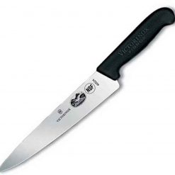 Forschner Chefs, 9" Blade, 1 1/2" at Black Fibrox Handle