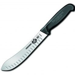 Forschner Butcher, 8" Straight, Granton, Black Fibrox Handle