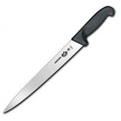 Forschner Chef's Slicer, 12" Semi-flexible, Pointed, 1 18" at Black Fibrox Handle