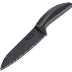 Boker Black Chef's Knife, Ceramic Blade, Delrin Handle