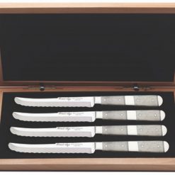 Case 2266 4-Piece Steak Knife Set, Natural Bone Handle