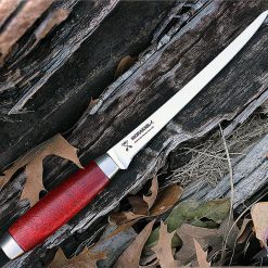 Mora Classic 1891 7" Filet Knife,SS, Red Wooden Handle
