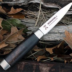 Mora Classic 1891 Paring Knife 12317, 3.2 in. Stainless Steel Blade, Black Wood handle