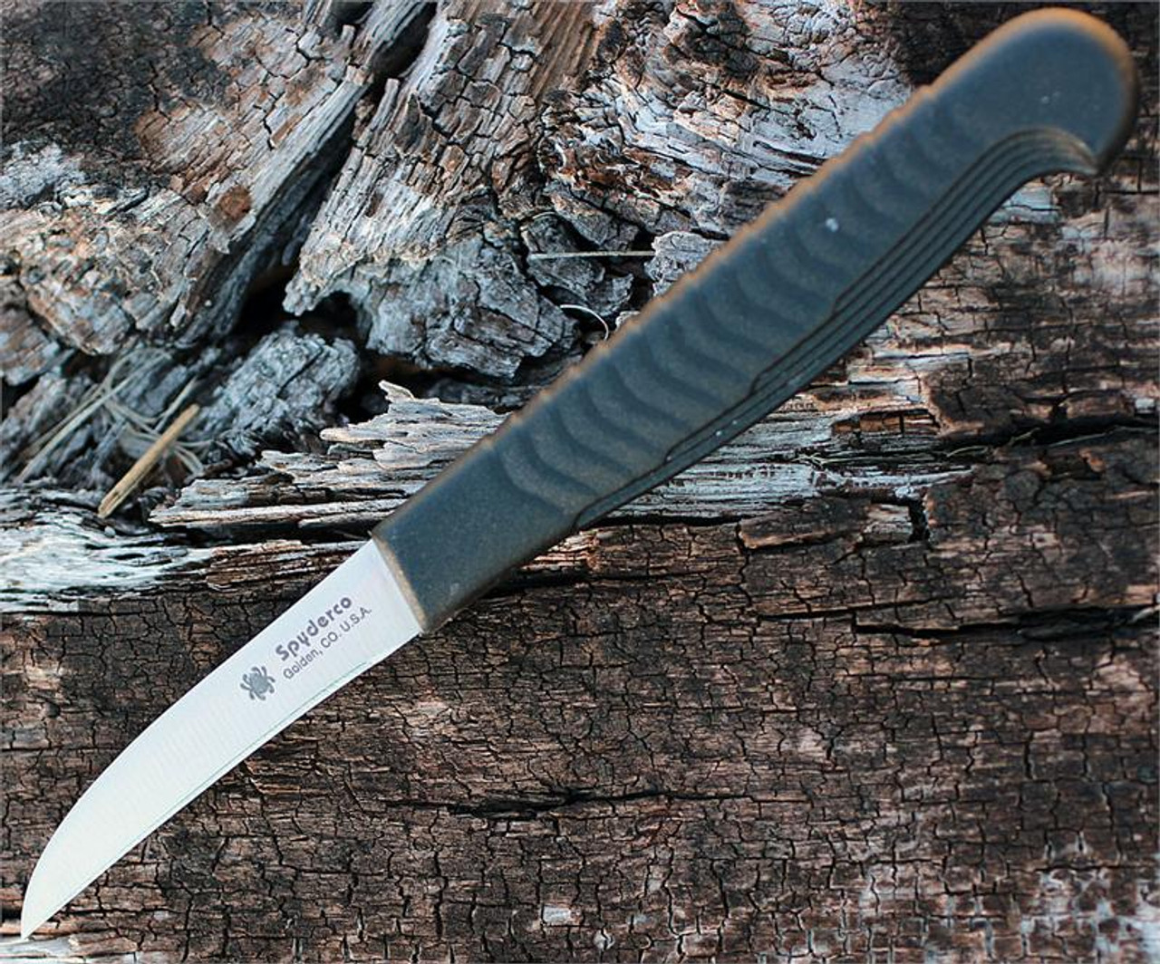 Spyderco K09PBK Mini Paring Knife, Plain Edge 1 Spyderco K09PBK Mini Paring Knife, Plain Edge