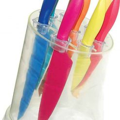 Kershaw 0900 Pure Komachi 2, 9-Piece Knife Block Set, 420J2 SS Blades, Resin Handles