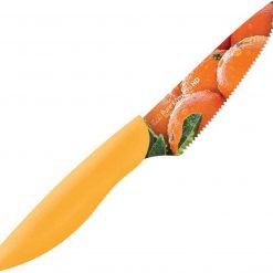 Kershaw 9076 Pure Komachi HD Series Citrus Knife, 4" 420J2 SS Serrated Blade, Molded Resin Handle