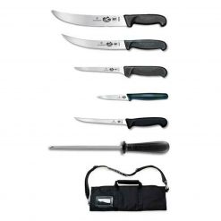 Forschner 7 Piece Field Butcher Dressing Kit, w/ Cutlery Roll Bag