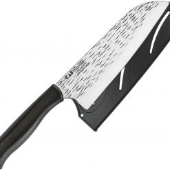 Kershaw Inspire Santoku, 6.75" Hammered 4116 Stainless Blade, Black Synthetic Handle