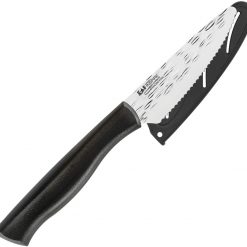 Kershaw Inspire Citrus Knife, 4" Hammered 1.4110 Stainless Blade, Black Synthetic Handle