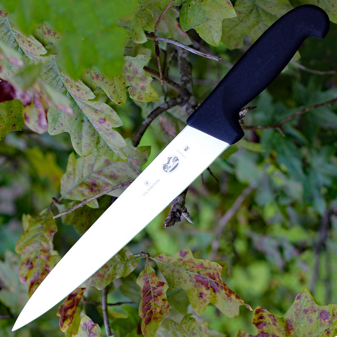 Forschner Chef's Slicer, 10" Semi-flexible, Pointed, 1 18" at Black Fibrox Handle 1 Forschner Chef's Slicer, 10" Semi-flexible, Pointed, 1 18" at Black Fibrox Handle