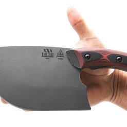 TOPS XXX Dicer DCRX-01, 7" 440C Tumble Finish Plain Blade, Red/Black G-10 Handle -us-Kitchen Cutlery Sales 2022 xxxdicer 7 12405.1584714751